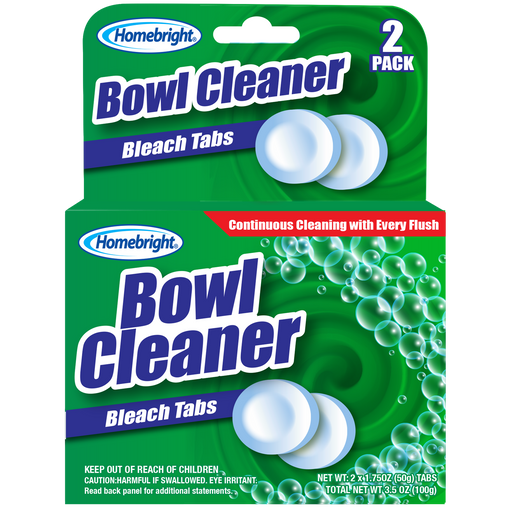 Home Bright Bowl Cleaner Bleach Tabs 2PK