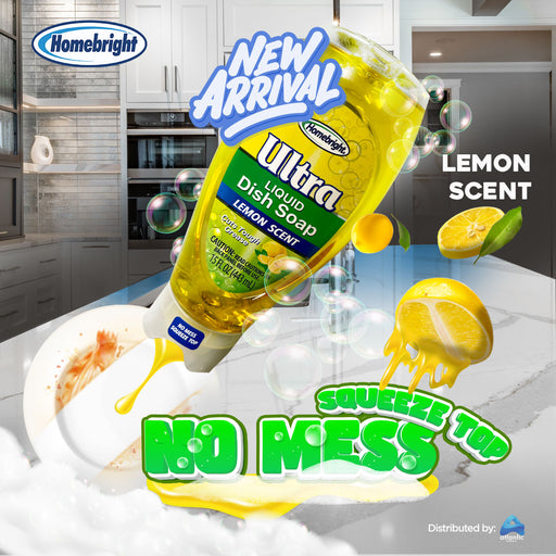 Home Bright Ultra Dishwashing Liquid Lemon Scent 443mls