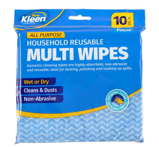 House Hold Reusable Multi Purpose Wipes 10PK