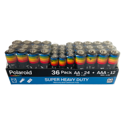 Polaroid Batteries Bulk 36Pk Heavy Duty