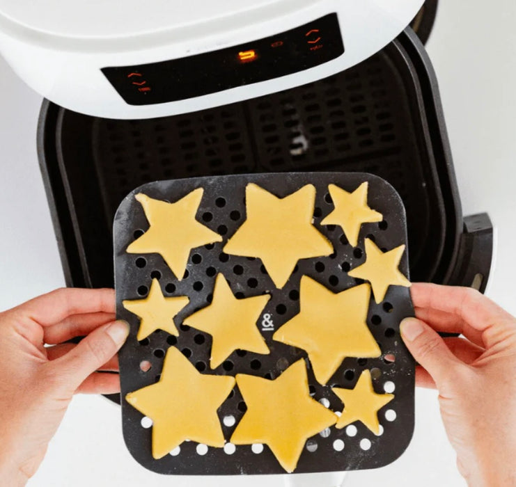 Silicone Re-usable Air Fryer Liner Mat Square 21cm