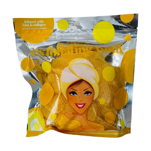 Exfoliating Bath Loofah Infused With Essential Oils - Kiwi & Collagen