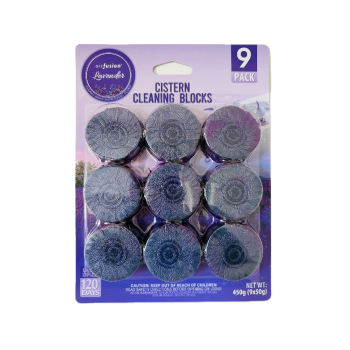 Air Fusion In Cistern Blocks 9 Pack - Lavender