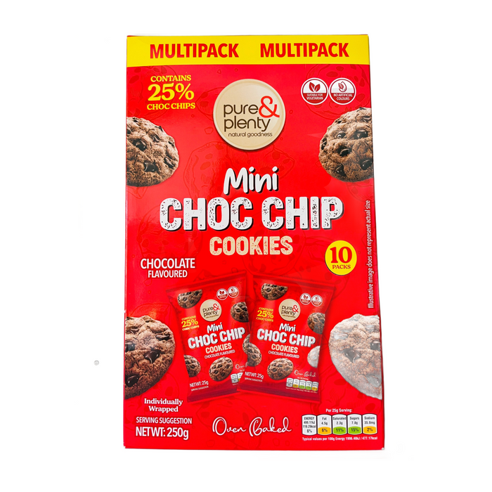 Pure & Plenty Mini Choc Chip Cookies Multi 10 PK
