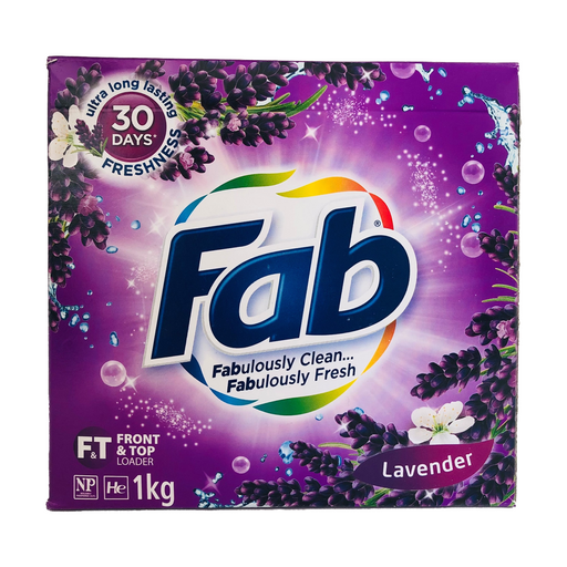 Fab 1kg Laundry Washing Powder - Lavender Scent