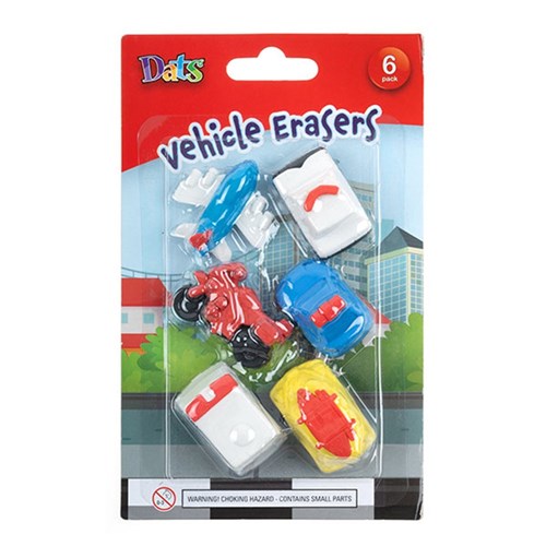 Kids Erasers - Vehicle Series