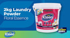 Laundry Washing Powder In Tub with Scoop 2kg Floral Scent