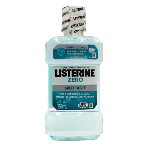 Listerine Zero Alcohol Fresh Burst Mild Taste Mouthwash 250mL