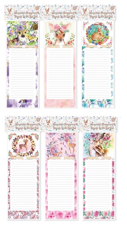 Magnetic Shopping List - Deer Series
