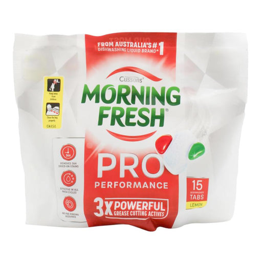Morning Fresh Pro Performance Dishwasher Tablets Lemon 15 Pack