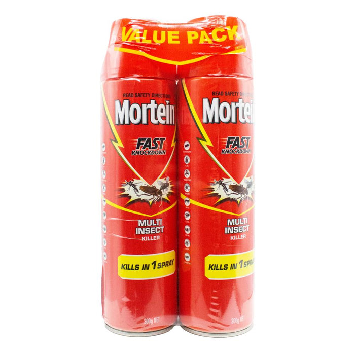 Mortein Fast Knockdown Multi Insect Killer Aerosol 300g 2 Pack