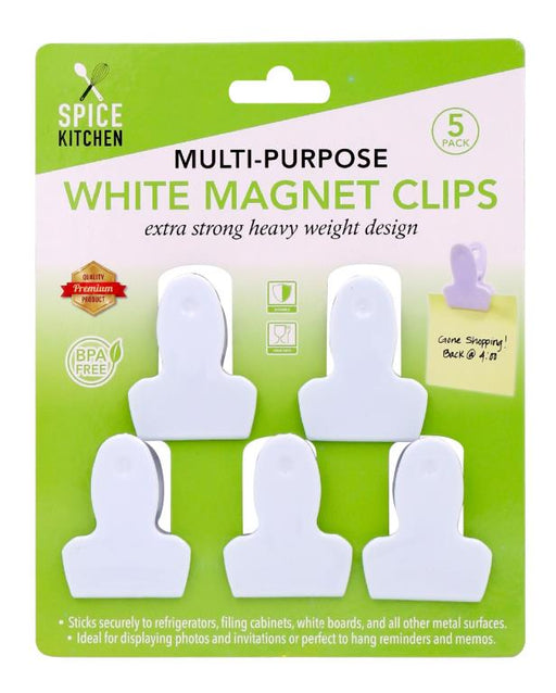 Multi - Purpose White Magnetic Clips