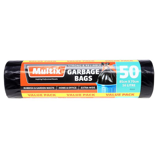 Multix Strong Garbage Bags 56 Litre Value 50pk