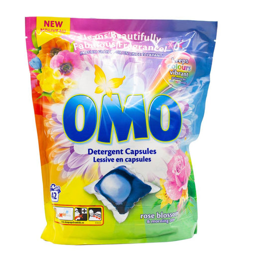 Omo Laundry Capsules Rose Blossom & Morning Dew 42pk