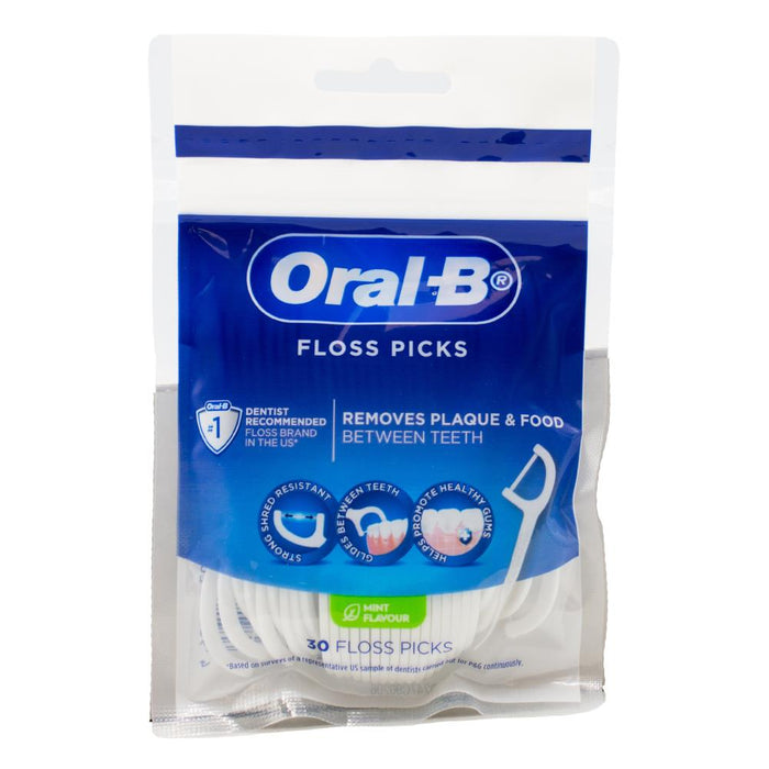 Oral B Floss Picks 30PK Mint Flavour