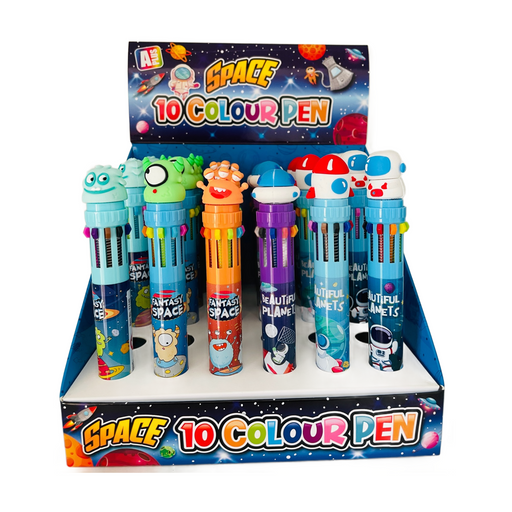 Outer Space 10 Colour Click Pen - Assorted