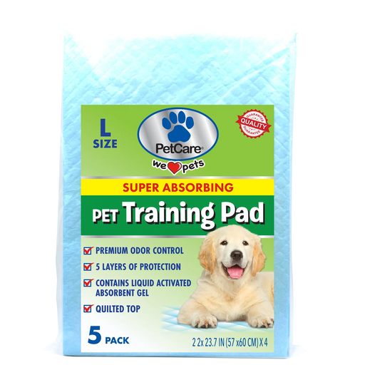 Pet Super Absorbent Puppy Training Pads Large 5PK