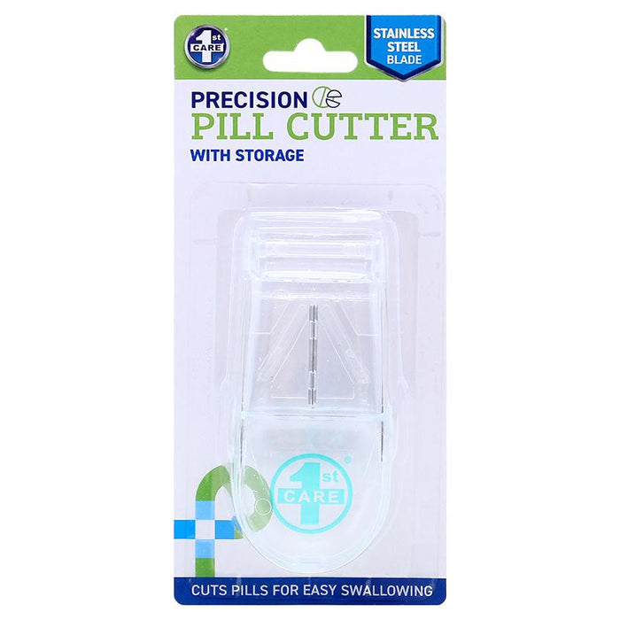 Pill Cutter with Storage - Stainless Steel Blade