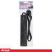 Power Board 4 Outlets with Surge Protection 1 Metre Cord - Black