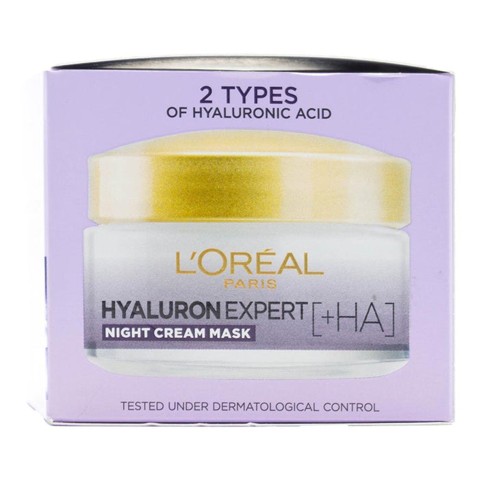 Loreal 50ml Hyaluron Expert Replumping Moisturising Night Cream Mask