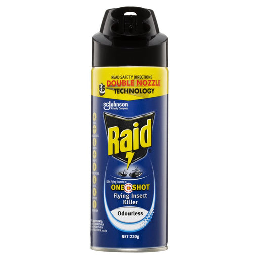 Raid One Shot Insect Killer Double Nozzle Odourless