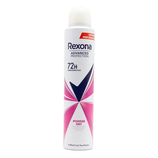 Rexona 200ml Anti Perspirant Deodorant Advanced Protection Powder Dry