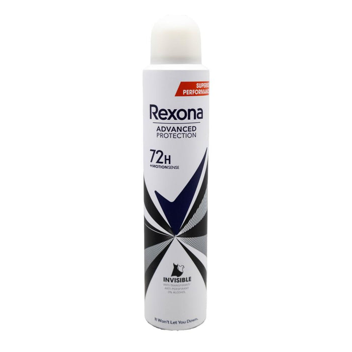 Rexona Advanced Protection 72H Motion Sense Deodorant Body Spray Invisible 200mL