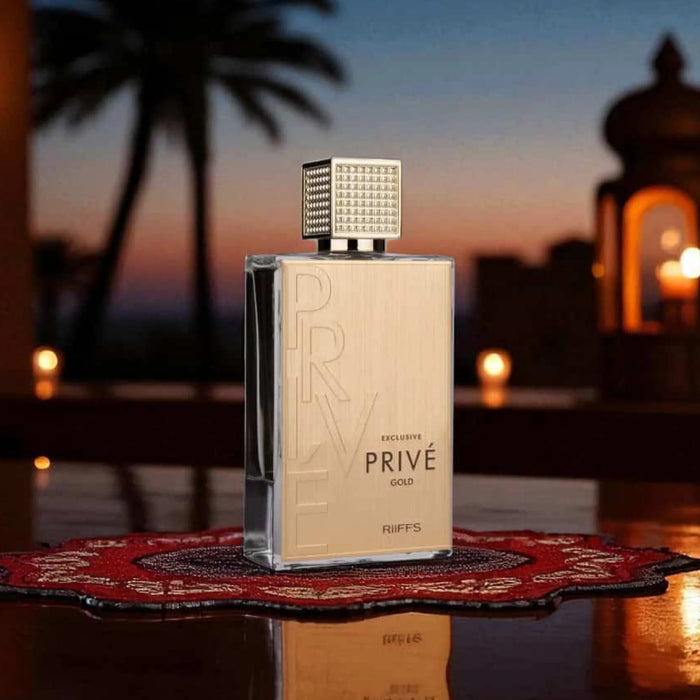 Riiffs Prive Exclusive Gold Eau De Parfum Cologne for Men 80ml