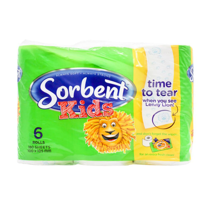 Sorbent Toilet Paper 6PK Kids