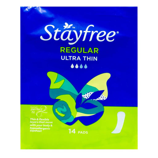 Stayfree 14pk Pads Regular Ultra Thin