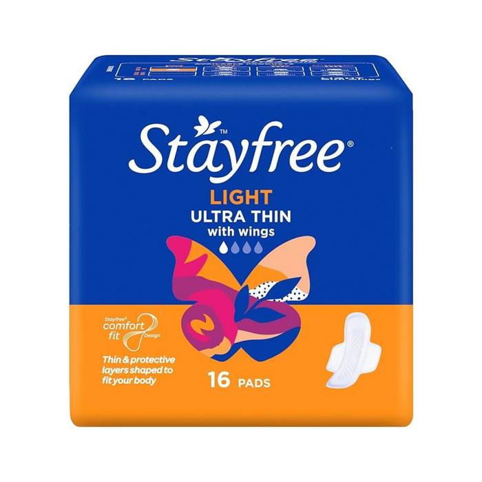 Stayfree 16PK Ultra Thin Pads Light With Wings