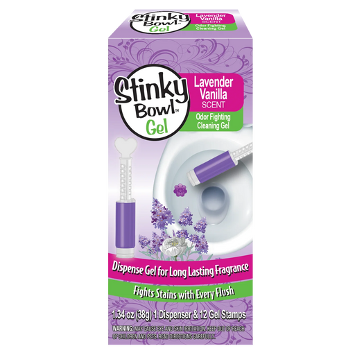 Stinky Bowl Gel Stamps + Dispenser Vanilla Lavender