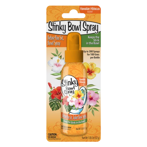Stinky Bowl Pre Toilet Spray - Hawaiian Hibiscus Scent