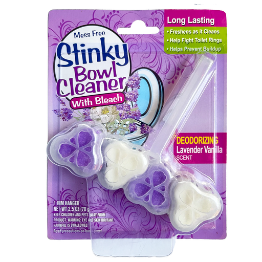 Stinky Bowl Toilet Cage With Bleach - Vanilla Lavender