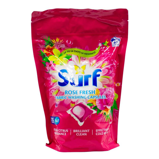 Surf Laundry Capsules Bulk 40 Pack - Rose Fresh