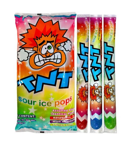 TNT Sour Ice Pops 10PK