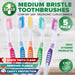 Toothbrush Family 5PK Medium Bristle