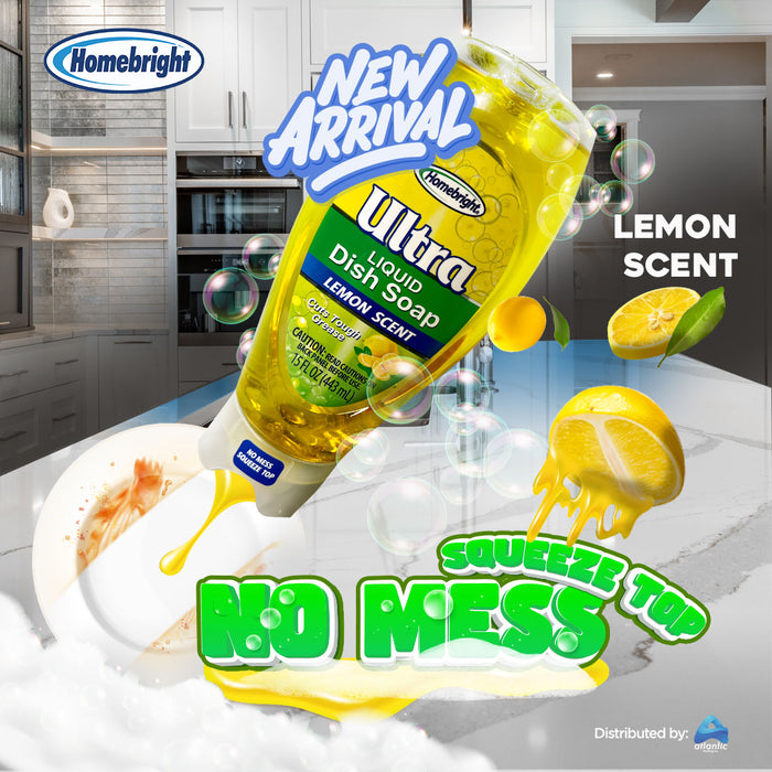 Ultra Dishwashing Liquid Soap Lemon Scent 443ml
