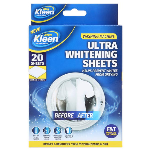 Ultra Whitening In Wash Laundry Sheets 20 PK