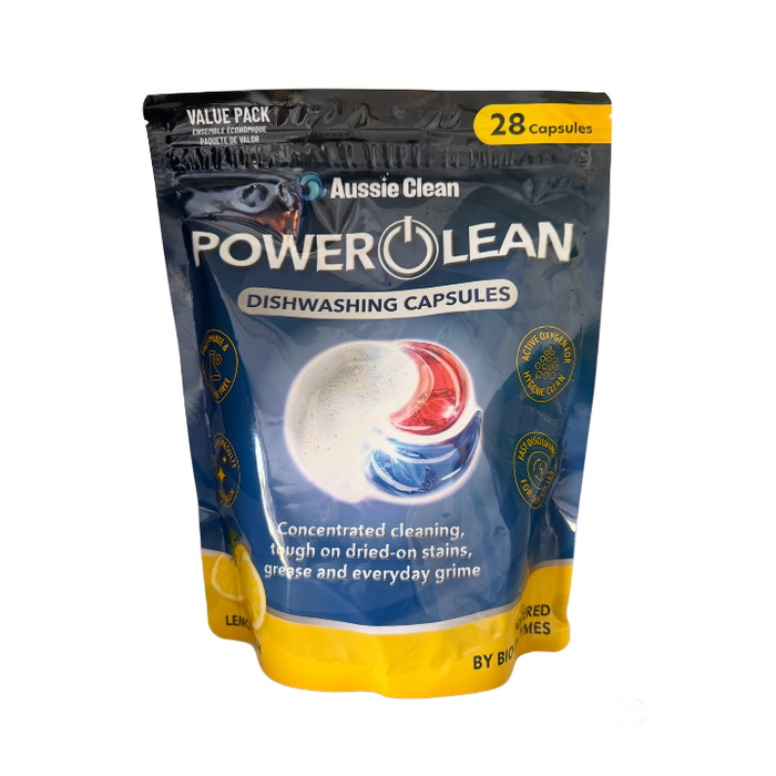 Aussie Clean Dishwasher Caps Power Clean 28 Pack