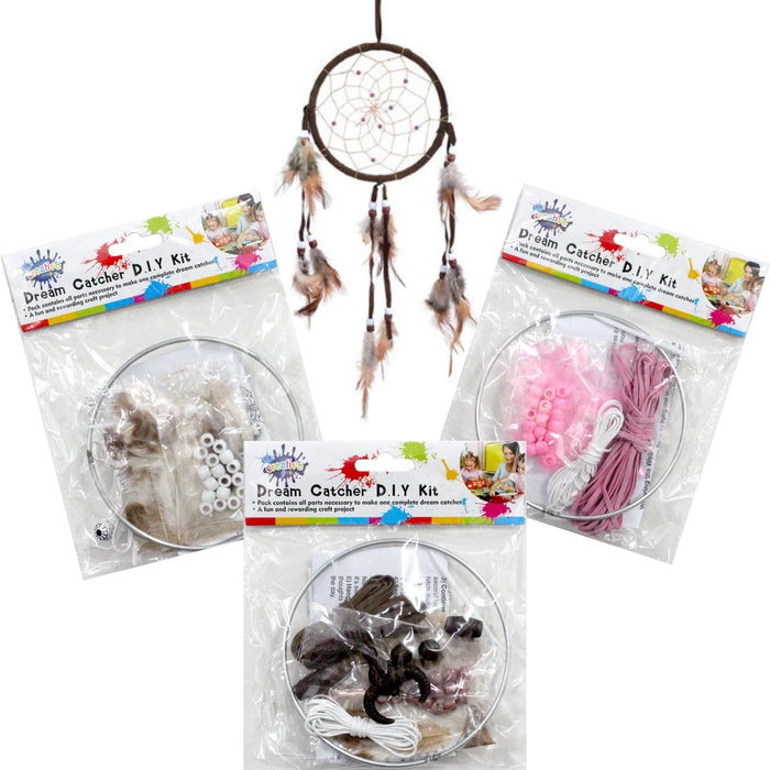 DIY Mini Dream Catchers - Assorted Colours