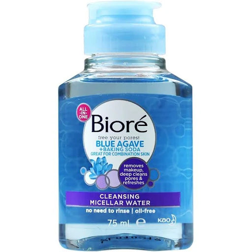 Biore 75ml Blue Agave+Baking Soda Cleansing Micellar Water