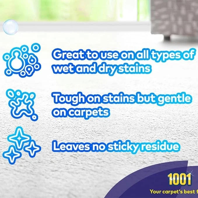 1001 Carpet Mousse 350ml - Targets Tough Stains