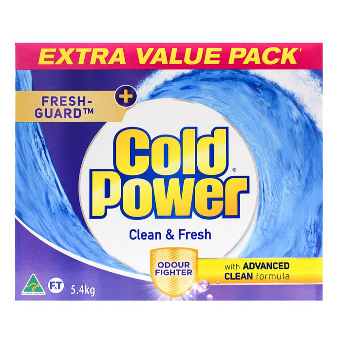 Cold Power Laundry Washing Powder 5.4kg Odour Fighter