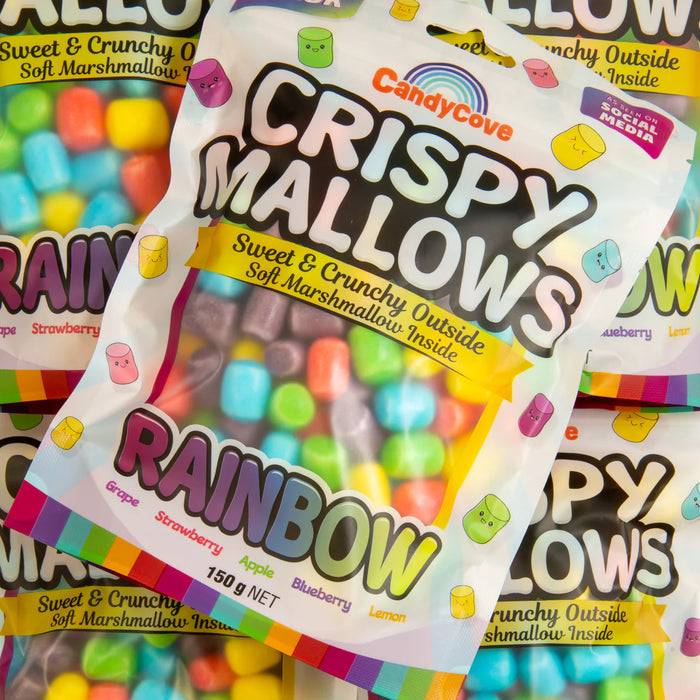 Candy Cove Crispy Mallows - Rainbow 150g