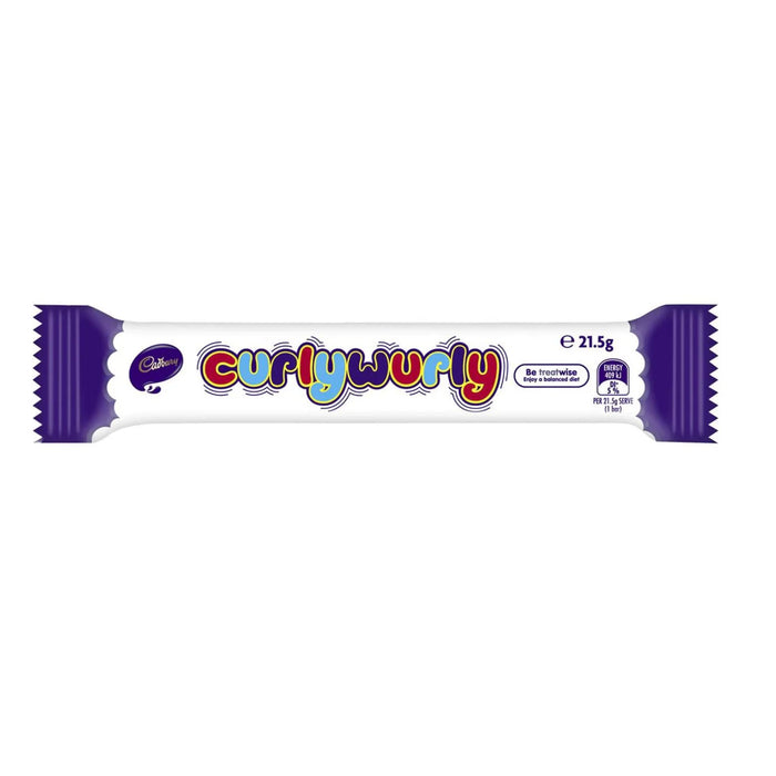 Cadbury Curly Wurly Milk Chocolate Bar 21.5g