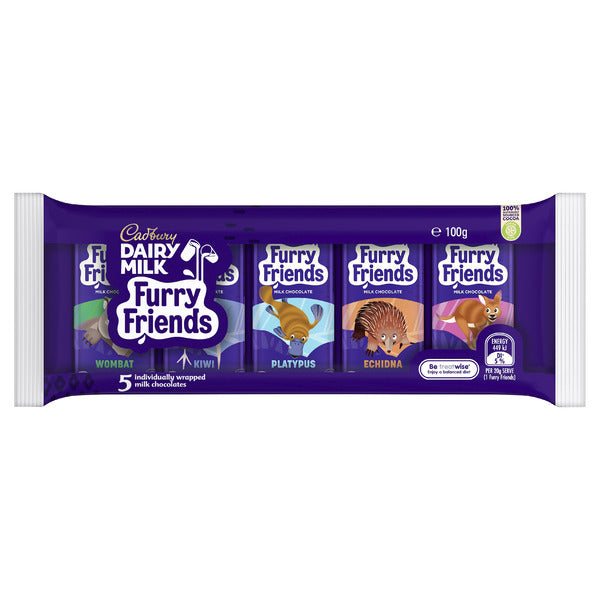 Cadbury Dairy Milk Furry Friends Chocolate 20g x 5 pack