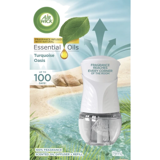 Air Wick Scented Oil Diffuser & Refill Life Scents Turquoise Oasis 19ml