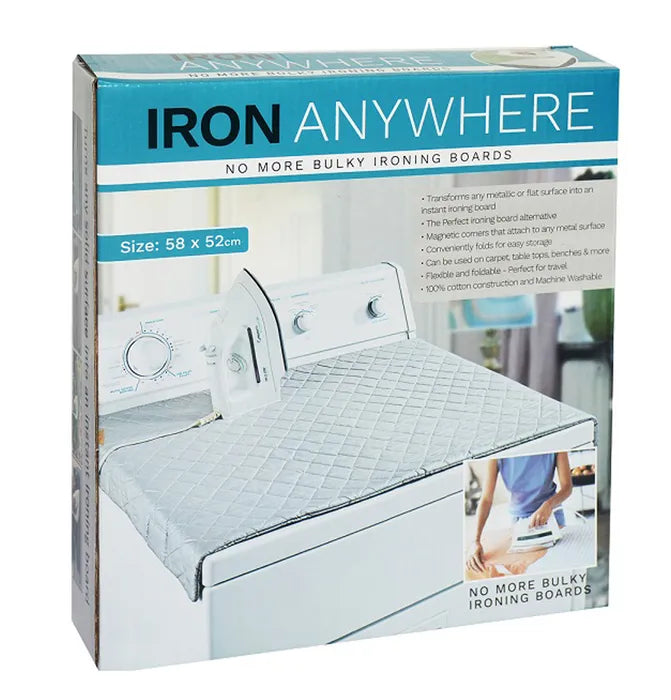 Iron Anywhere Portable Ironing Mat 60x55cm 100% Cotton - Bunnings Australia