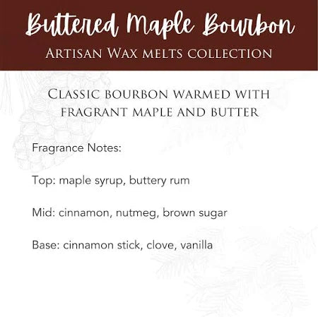 Scented Wax Melts Buttered Maple Bourbon